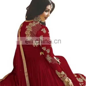 Latest Anarkali Party Wear Semi-Stitched Suits Designs 2017 thumbnail-2