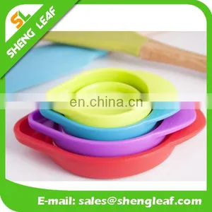 Colorful Collapsible Silicone Measuring Food Bowls thumbnail-3