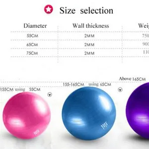 Yoga Exercises Usage and 65 Size Exercises Ball thumbnail-2