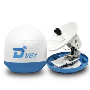 Ditel V61 63cm Ku Band 3-axis Marine VSAT Antenna Digital Satellite Receiver Internet Service for Ship thumbnail-1