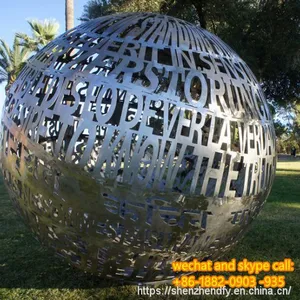 Stainless Steel Hollow Sculpture Customized Sculpture Public Indoor Space thumbnail-4