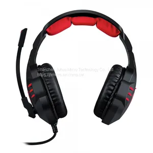 Headset Noise Cancelling Mic LED Light Over Ear Headphones for PS4 Xbox One Mac thumbnail-4