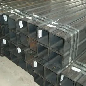 ERW Welded Hot Rolled Black Carbon Square Tube Rectangular Hollow Section Steel Pipe thumbnail-1