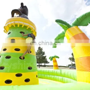 Jungle Themed Rock Climbing Wall Inflatable Climbing Climb Game For Adults thumbnail-4