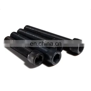 Black Oxide DIN912 Grade 8.8 Hex Cylindrical Head With Knurl Socket Head Cap Screw Allen Bolt Hexagon thumbnail-2