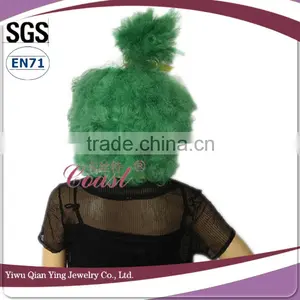 Cheap Synthetic Cosplay Dark Green Short Wig thumbnail-3