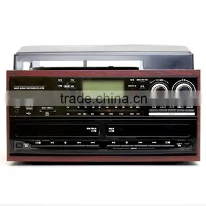 ALL IN ONE TURNTABLE WITH MULTIPLE AUDIO RECORDS /DOUBULE CD RECORD PLAYER/ CD ENCODING TURNTABLE/HIGH END CHOICE thumbnail-2
