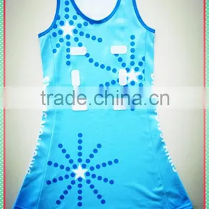 Design Your Own Style Cheap 100% Polyester Netball Dresses thumbnail-1