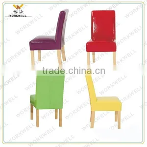 WorkWell PU High Quality Dining Room Chair With High Rubber Wood Legs Kw-D4140 thumbnail-6