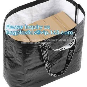 Super Strong Promotional Matt Laminated PP Woven Shopping Luggage Packing Bag With Zipper Luggage Shopping Bag thumbnail-3