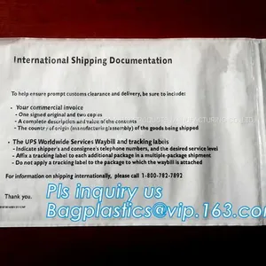 Self-Seal Security Document Packing List, UPS TNT Express Invoice Packing List Envelope, Enclosed Envelope/ Waybill Bag thumbnail-4