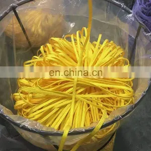 Color Customized Fashion Decoration Flat Woven Polyester Drawstring Braided Rope Hollow Flat Cord for Garment and Shoes thumbnail-5