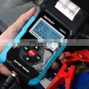 Allosun EM572 Automotive Battery Tester Car Battery Disgnosis Tool CCA Tester With Printer thumbnail-2