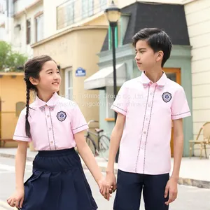 2023 New School Uniforms Children Summer Polo Shirt thumbnail-3