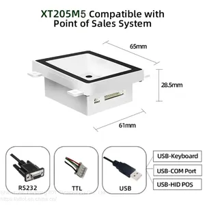 XT205M5 Barcode Solution Scanner 2D Fix Terminal Qr Code Scanner QR Code Reader thumbnail-3