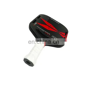Textured Carbon Surface Pickleball Paddle Massive Spin and Control Red Smile Bilateral Model Get USAPA Approved thumbnail-4