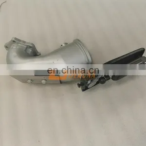 Chinese Suppliers CNHTC SITRAK MAN MC11/MC13 Engine Parts 202V15201-6227 Exhaust Elbow - With Butterfly Brake Valve thumbnail-2