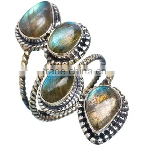 LABRADORITE ,925 Sterling Silver Jewelry Wholesale,WHOLESALE SILVER JEWELRY,SILVER EXPORTER,SILVER JEWELRY FROM INDIA thumbnail-1
