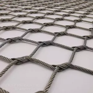 Stainless Steel Wire Rope Netting for Zoo Aviary Enclosure Mesh / Stair Railing Mesh thumbnail-2