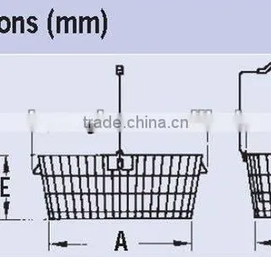 Plastic Shopping Basket With Wheels Shopping Rolling Basket With Wheels thumbnail-2