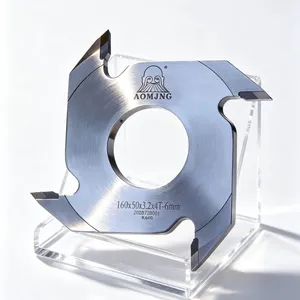 Finger Joint Cutter 160mm 4T Carbide Tipped 75Cr1 for Wood Joint Machine - AOMJNG thumbnail-1