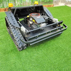 Single-cylinder Four-stroke Working Degree 60 Remote Controlled Crawler Weeding Machine Remote Control Lawn Mower for Hills thumbnail-3