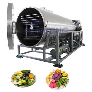 Industrial Fruit Food Vegetable Vacuum Freeze Dryer Production Line 200kg Per Batch Lyophilizer EPC thumbnail-1