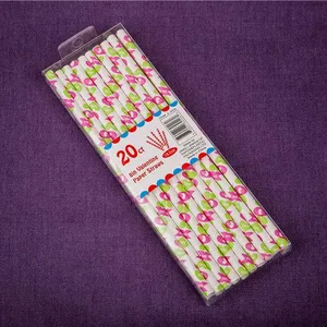 Ningbo PartyKing Golden Foil Option Design Paper Straws For Wedding Birthday Party Fashion Drinking Straws Decoration Supplies thumbnail-1