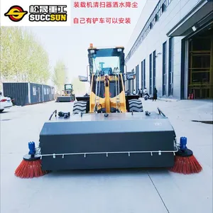 Install a Sweeper on the Loader Side Brushes Are Equipped on Both Sides 50-ton Forklift With a 3-meter Sweeper thumbnail-5