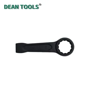 Striking Box Wrench 45# Steel Straight Pattern Box End Striking Wrenches 12 Point, Straight Handle Heavy Percussion Box Striking Wrench thumbnail-3