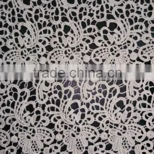 Promotion High Quality Embroidery Lace Cotton Fabric With Flower Pattern thumbnail-3