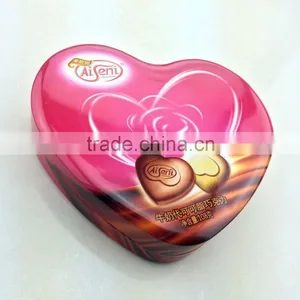 Heart Shape Tin Can,colorful Paint Tin Can for Chocolate thumbnail-2