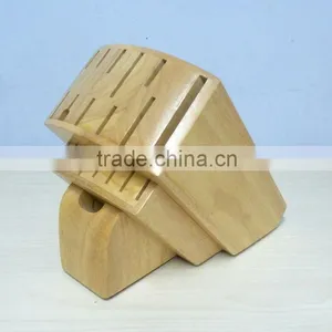 Rubber Wood Knife Block thumbnail-1