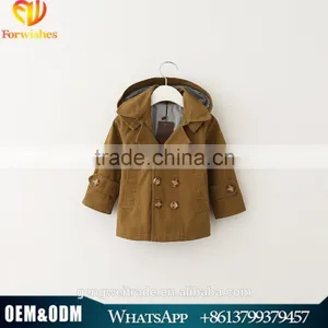 2016 European Style Children Clothes Boys Coat High Quality Autumn and Winter Kids Overcoat thumbnail-1