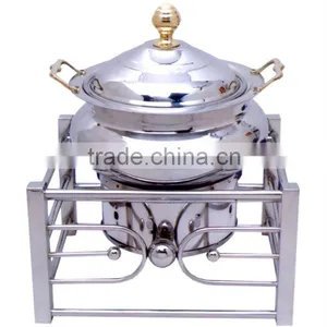 Steel Cheffing Dish, Wedding & Party Utensils, Food Serving Dish, Hot Keeping Dish, Catering Item, Hotel & Restaurant Utensils thumbnail-1