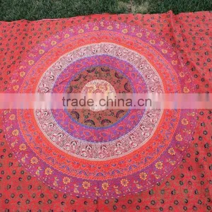 Indian WHOLESALE Mandala Fabric Tapestry Screen Printed Tapestry thumbnail-2