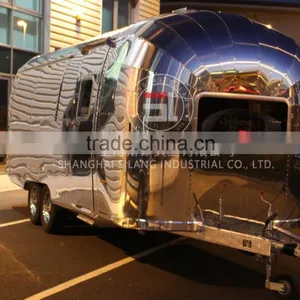 SLUNG SL-6S Mobile Food Trucks Catering Trailer Stainless Steel Food Truck Mechanical Brake Configuration thumbnail-2