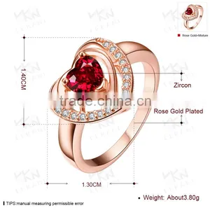 2016 Well-built Fashion Top-level Women Gold Gemstone Ring thumbnail-4