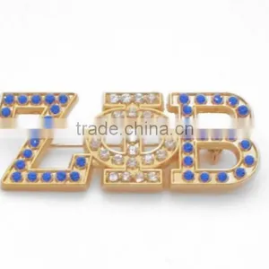 Vnistar 2016 Wholesale Zeta Brooch Rectangle Greek Lapel Girls's Fancy Jewelry 2016 thumbnail-1