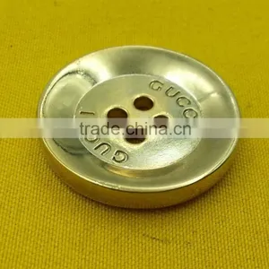 Ligh Glod High Gloss NF 4 Holes Sew-on Metal Button For Ladies Wear --- MS3426 thumbnail-5