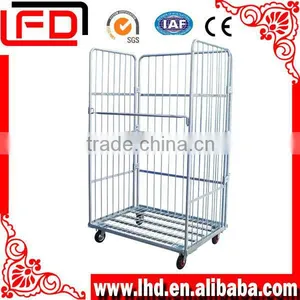 Folding Nestable Metal Rolling Storage Box thumbnail-1