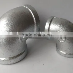 Galvanized Malleable Cast Iron Pipe Fittings 90degree DIN STANDARD Pipe Fitting Elbow thumbnail-2