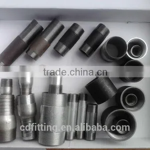Zinc / Galvanized Carbon Steel Pipe Fittings Sch40 NPT Nipples Pipe Nipples thumbnail-2