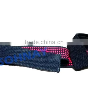 Weight Lifting Cotton Straps With Sillcone Printing thumbnail-1