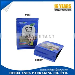 Food Grade Dried Fruit Packaging Zipper Bag /Flat Bottom Plastic Packing Bag thumbnail-1