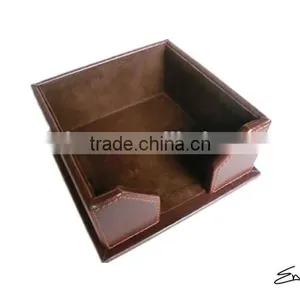 Dark Brown Good Quality Handmade Flannelette Inside Custom Leather Paper Holder thumbnail-4