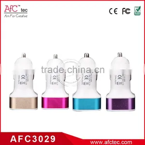 Wholesale Promotional Dual Usb Port 5v 2.1A 1A Best Cheap Portable Phone Car Chargers thumbnail-3