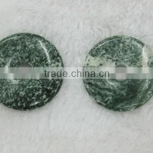 Wholesale 15-50mm Green Point Stone Donut Gemstone thumbnail-1