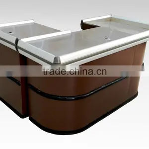 Stainless Steel Checkout Counter for Supermarket and Shop thumbnail-1