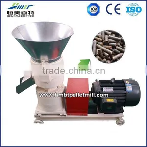800 Kgs per Hour Stainless Steel Mould Flat Die Fuel Pellet Press Rice Husk thumbnail-1